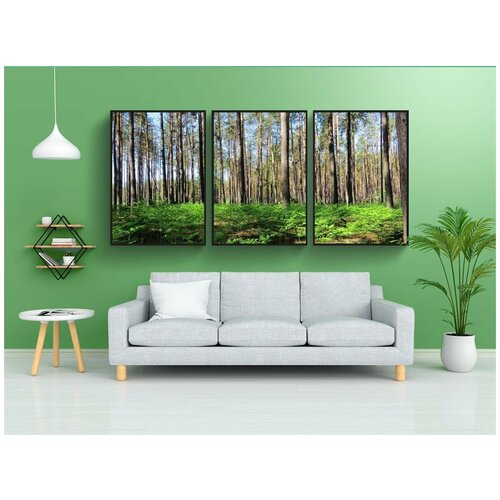 фото Набор модулных постеров для интерьера "украина, лес, деревья" 60x90 см. в тубусе, без рамки lotsprints