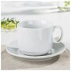 Чайная пара «Экспресс» Skiico Kitchenware / Набор для чая : чашка 220 мл, блюдце d=14 см белый - изображение