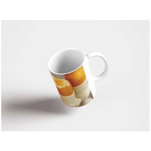 фото Кружка "вареные яйца, яйца, чашки для яиц 320 мл. белая lotsprints