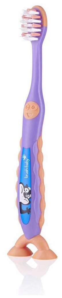 Зубная щетка Brush Baby FlossBrush 3-6 лет, purple