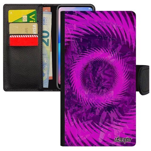 фото Защитный чехол-книжка для смарфона // galaxy s7 // "мандала спираль" символ сфера, utaupia, синий