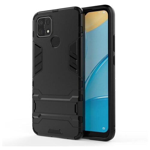 фото Чехол-бампер mypads для oppo a15/ a15s противоударный усиленный ударопрочный черный