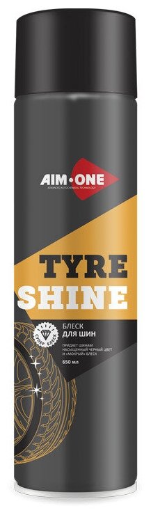 Блеск для шин Tyre Shine AIM-ONE 650мл (аэрозоль)