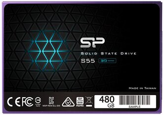 Жесткий диск SSD 2.5" Silicon Power Slim S55 480Gb (SP480GBSS3S55S25)
