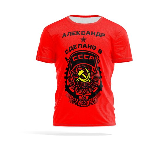 фото Футболка panin brand, размер xl, красный, черный