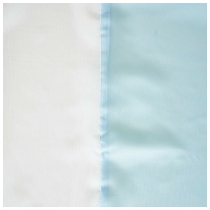 Комплект штор для кухни Лидия 250х160 см, голубой, пэ 100% - фотография № 3