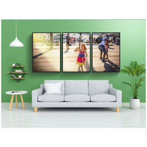 фото Набор модулных постеров для интерьера "люди, мужчины, женщины" 60x90 см. в тубусе, без рамки lotsprints