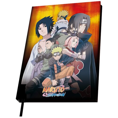 бокал аниме в подарочной упаковке naruto konoha Записная книжка Naruto Shippuden: Konoha Group x4 a5