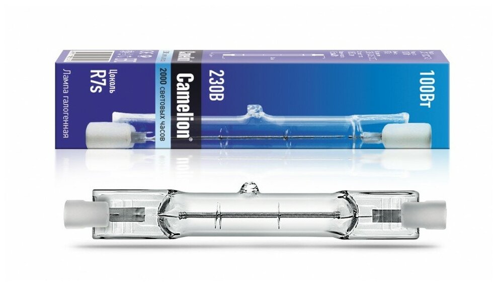 Эл/лампа линейная галогенная J-100W (78mm) Camelion