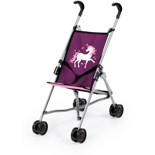 коляска с единорогом dolls buggy Коляска для кукол с Единорогом Dolls Buggy фиолетовая, Bayer 30537AA