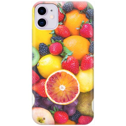 фото Re:pa накладка transparent для apple iphone 11 с принтом "сочные фрукты"