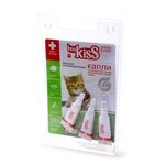 Ms. Kiss Капли репеллентные для котят и мелких кошек весом до 2 кг , 3 пипетки по 1 мл МК05-00350, 0,003 кг, 24149 (18 шт) - изображение