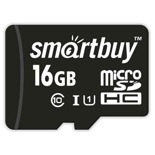 Карта памяти microSDHC 16gb Smart Buy UHS-1 class 10 + адаптор SD microsdhc smart buy 32gb class10 uhs i без адаптеров