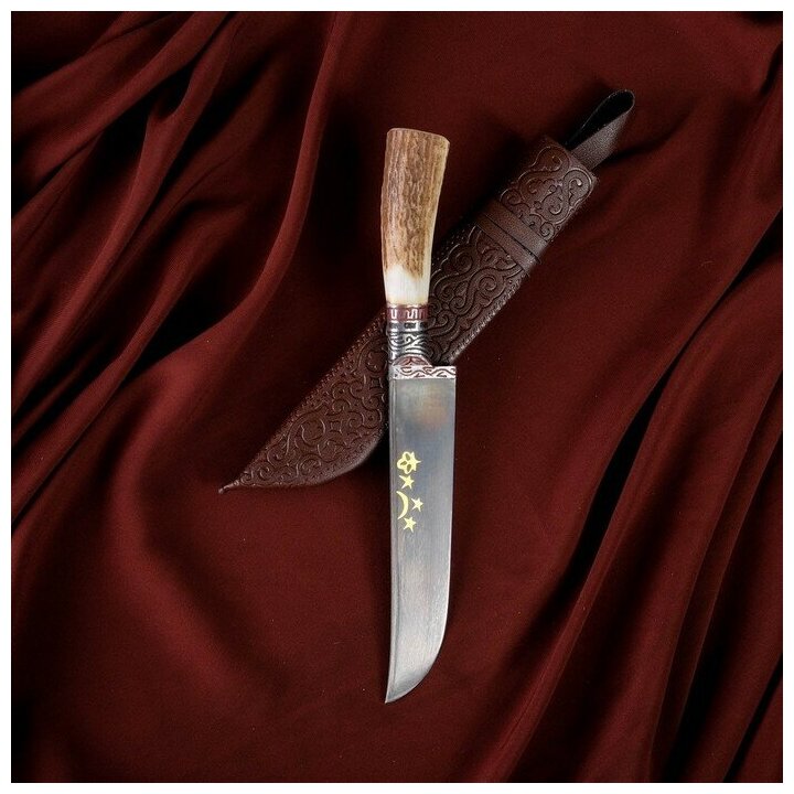 Нож Пчак Шархон - косуля малая (гарда гравировка) 3106882