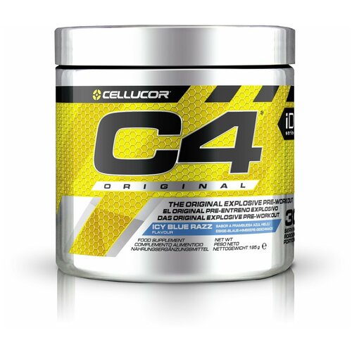 Предтренировочный комплекс Cellucor C4 Original icy blue razz 195 г 1 шт.