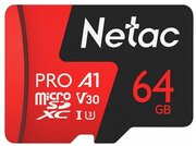 Флеш карта MicroSDHC 64Gb Netac P500 Extreme Pro up to 100MB/s pack with SD Adapter (NT02P500PRO-064G-R)