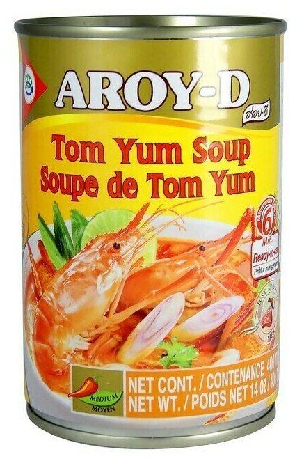 Суп Том Ям Tom Yum Aroy-D, 400 г, ж/б