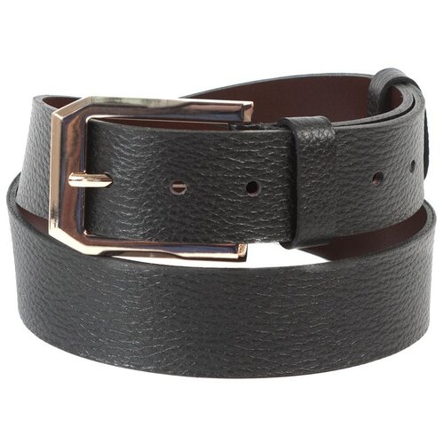 фото Ремень mayger а-рн-6001, черный/золотой, 105 см