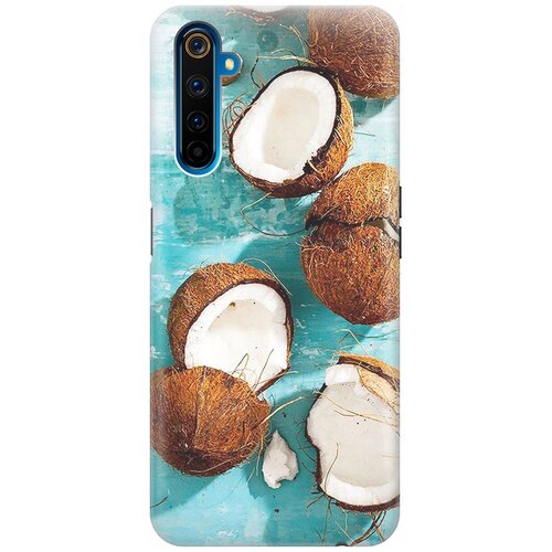 фото Re:pa накладка transparent для realme 6 pro с принтом "кокосы"
