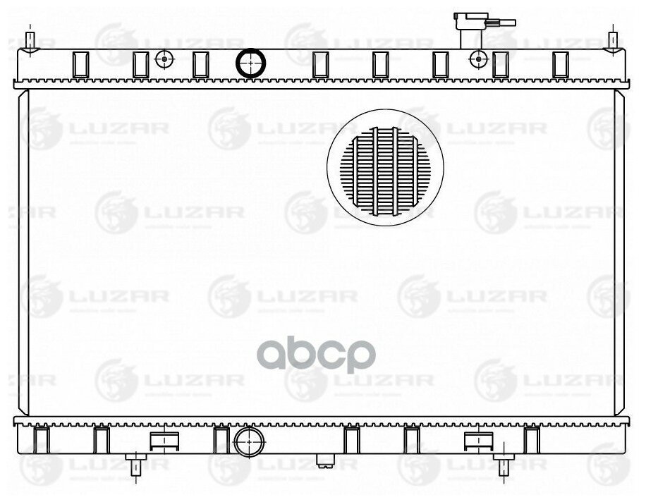 Радиатор охлаждения для автомобилей X-Trail (14-) 2.0/2.5 LUZAR - фото №3