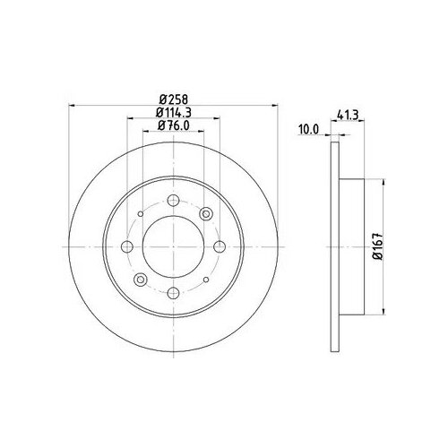 Диск Тормозной HELLA PAGID арт. 8DD355111451