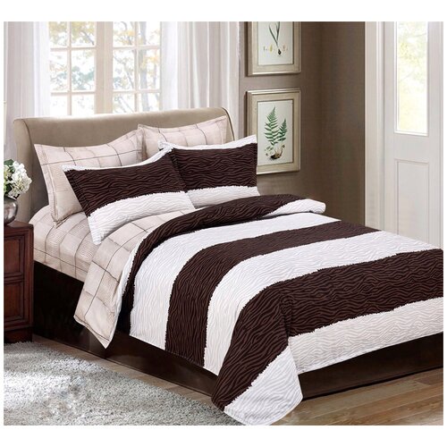 фото Постельное белье mercury home «полосатый рейс» евро поплин