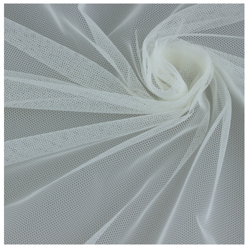 Ткань для пошива штор и занавесок на отрез, тюль из сетки Грек высота 310 см