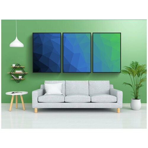 фото Набор модулных постеров для интерьера "справочная информация, сетка, геометрический" 60x90 см. в тубусе, без рамки lotsprints