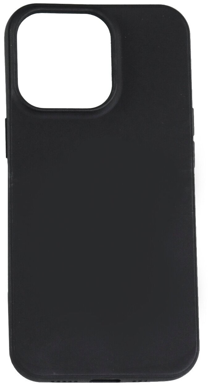 Чехол защитный TPU LuxCase для Apple iPhone 13, Черный, Матовый, 1,1 мм - фото №1