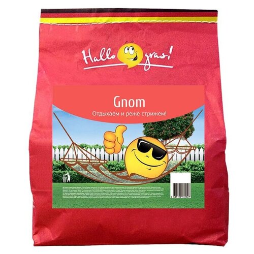 Семена газонной травы GNOM GRAS (1 кг),201055 семена hallo gras gnom 0 3 кг