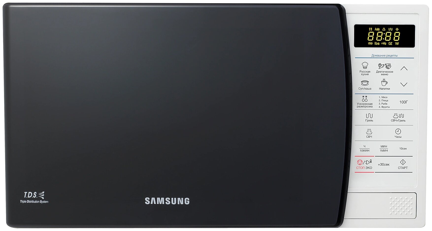 Samsung GE83KRW-1/BW Микроволновая печь white (Объем 23л, мощность 800 Вт, гриль)