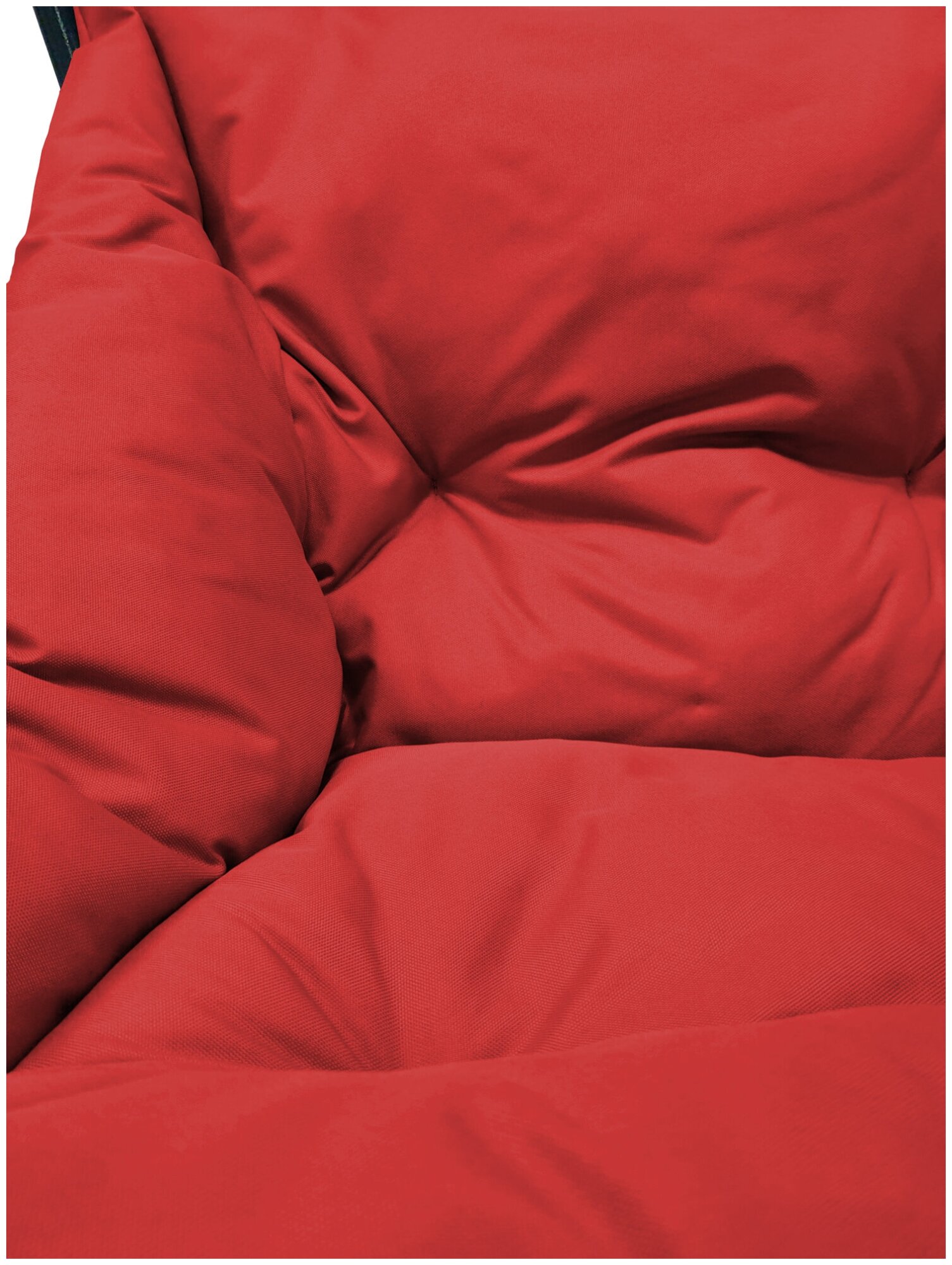 Кресло черное M-Group Чил 12360406, красная подушка - фотография № 5