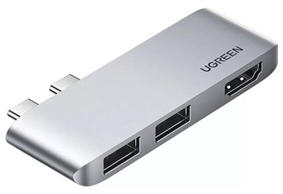 USB концентратор Ugreen для MacBook хаб 2 x USB 31 Gen 2 HDMI 10914