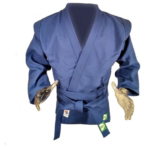 Куртка для самбо Green hill, сертификат FIAS, синий лангуст неразделанный 550г