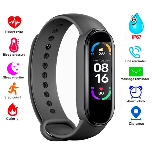 Фитнес браслет Smart Band 6 . Черный