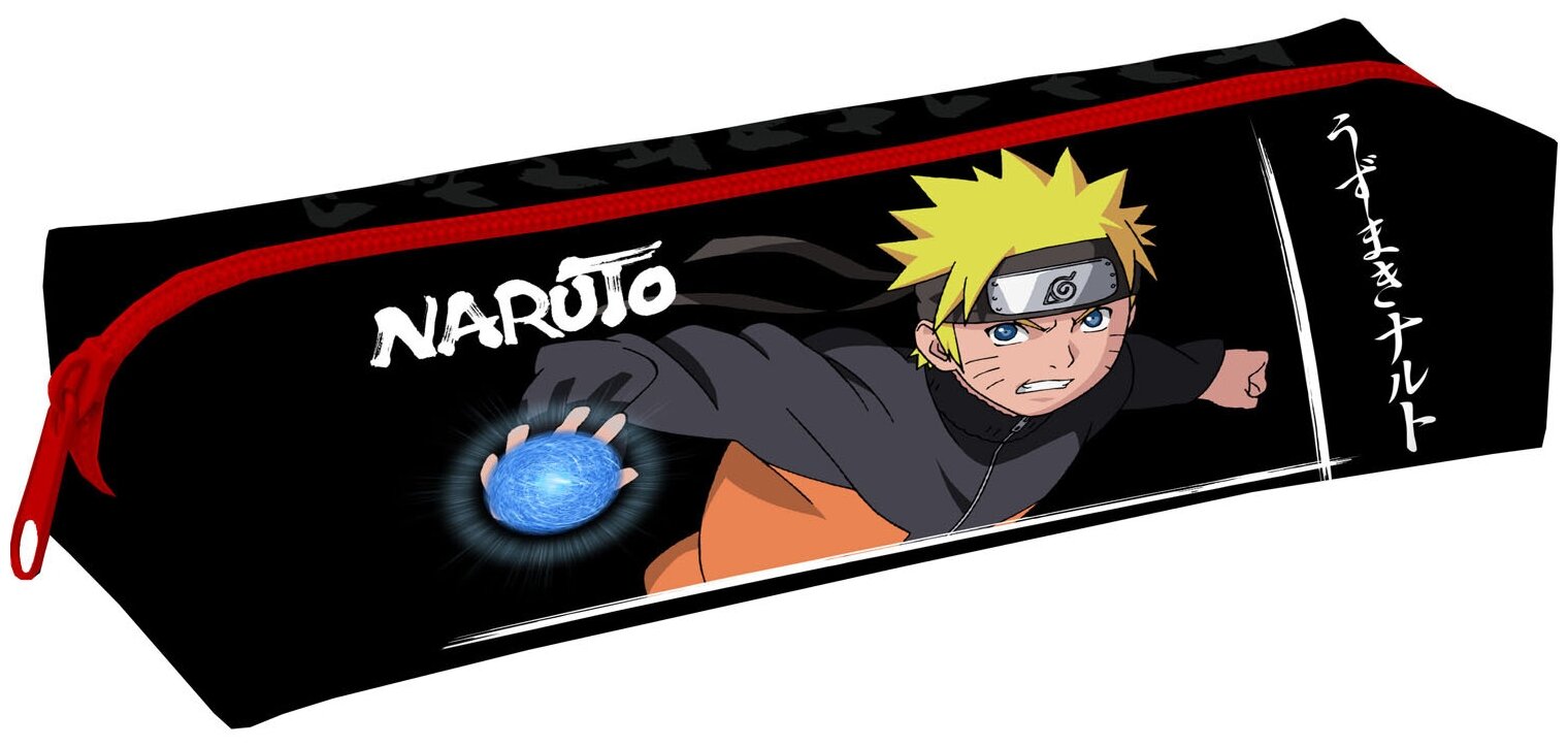 Пенал прямоугольный Naruto с одним отведением - фото №2