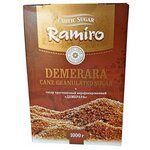 Сахар-песок Демерара тростниковый коричневый нерафинированный Demerara RAMIRO, 1 кг - изображение