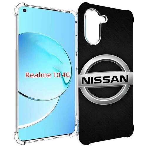 Чехол MyPads nissan ниссан 2 мужской для Realme 10 задняя-панель-накладка-бампер