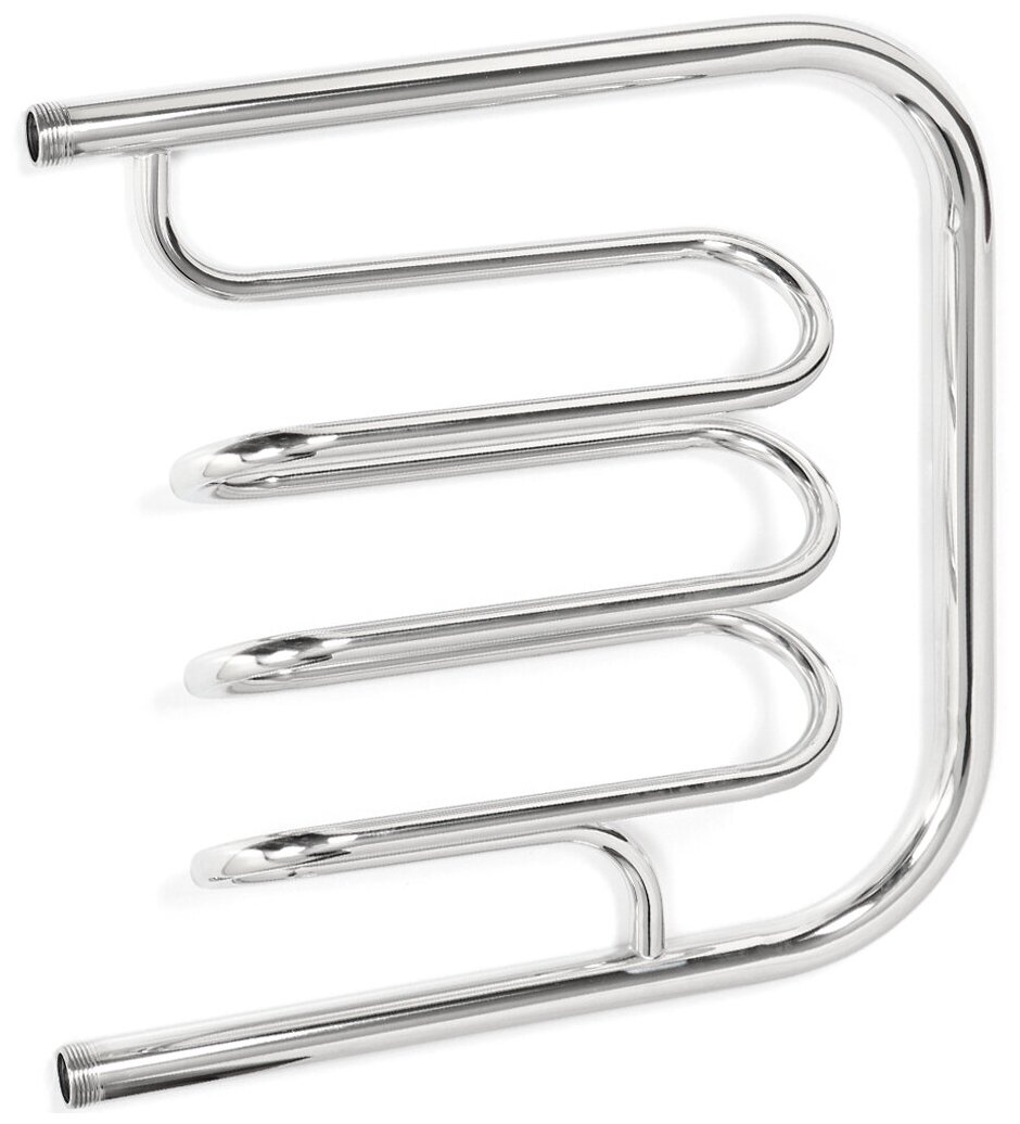 фото Полотенцесушитель Фокстрот, 50х50х1", нержавеющая сталь, с креплением, Aquater, Лиана