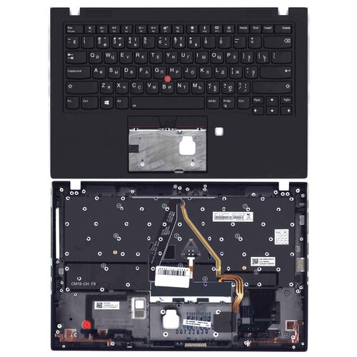 Клавиатура для ноутбука Lenovo 5M10W85936 черная с черным топкейсом ver2 780000₽