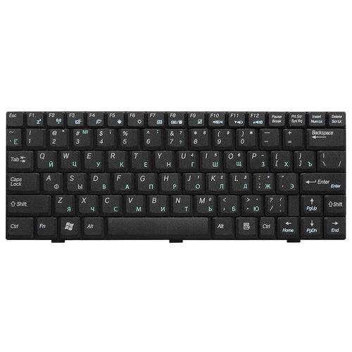 Клавиатура для ноутбука Asus U1 U1E U1F Series Плоский Enter Черная без рамки PN V021562CS1 1265₽