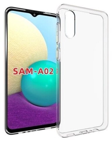 LuxCase Чехол-накладка Protective Case для Samsung Galaxy A02 SM-A022F/DS (clear)