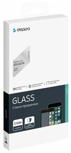 Фото Защитное стекло Deppa 3D Full Glue для Samsung Galaxy A70 (2019), 0.3 мм, черная рамка