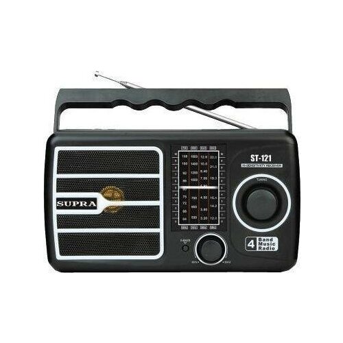 Радиоприёмник Supra ST-121 black 244200₽