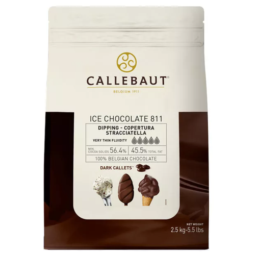 Callebaut Шоколадные капли Ice Chocolate 811, 2500 г