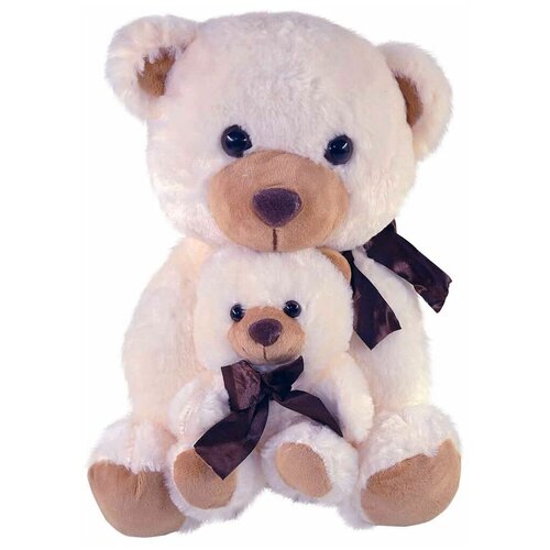 МИ Медведь с ребенком 35см. 21-1-385 (120)