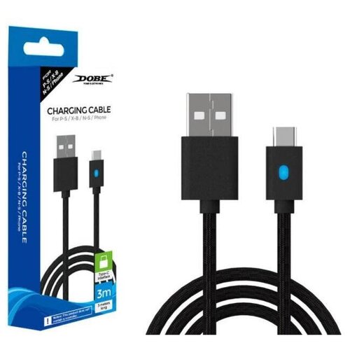 Кабель для зарядки и передача данных USB Type-C 3 метра