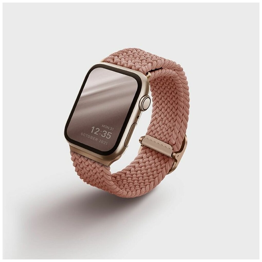 Ремешок Uniq Aspen Strap Braided для Apple Watch 42/44 мм, цвет Розовый (44MM-ASPPNK)
