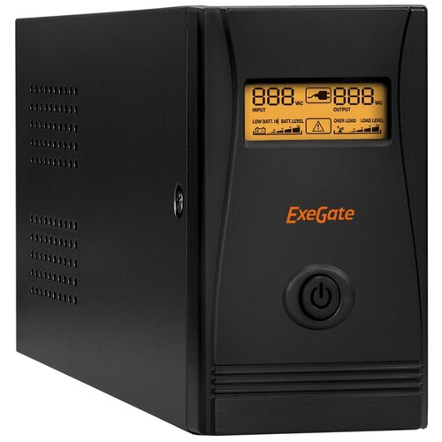 Интерактивный ИБП ExeGate SpecialPro Smart LLB-600 LCD (EP285579RUS) черный 360 Вт интерактивный ибп exegate specialpro smart llb 3000 lcd ex292636rus черный