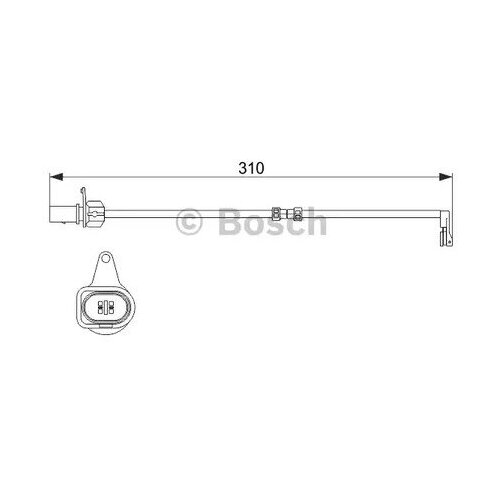 Датчик износа торм.колодок AUDI A6/A7/A8/Q5 BOSCH 1987474506